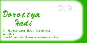 dorottya hadi business card